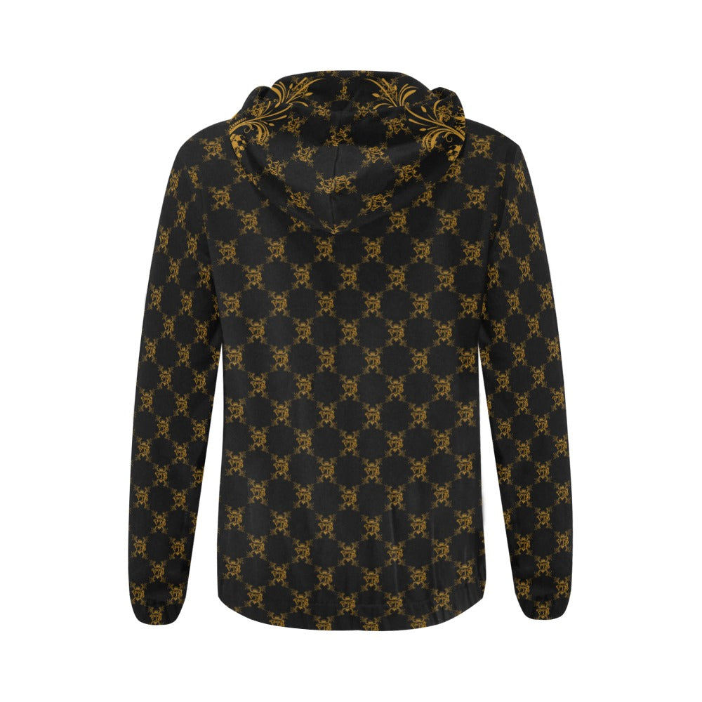 VIB WOMENS AO ZIP HOODIE All Over Print Full Zip Hoodie for Women (Model H14)