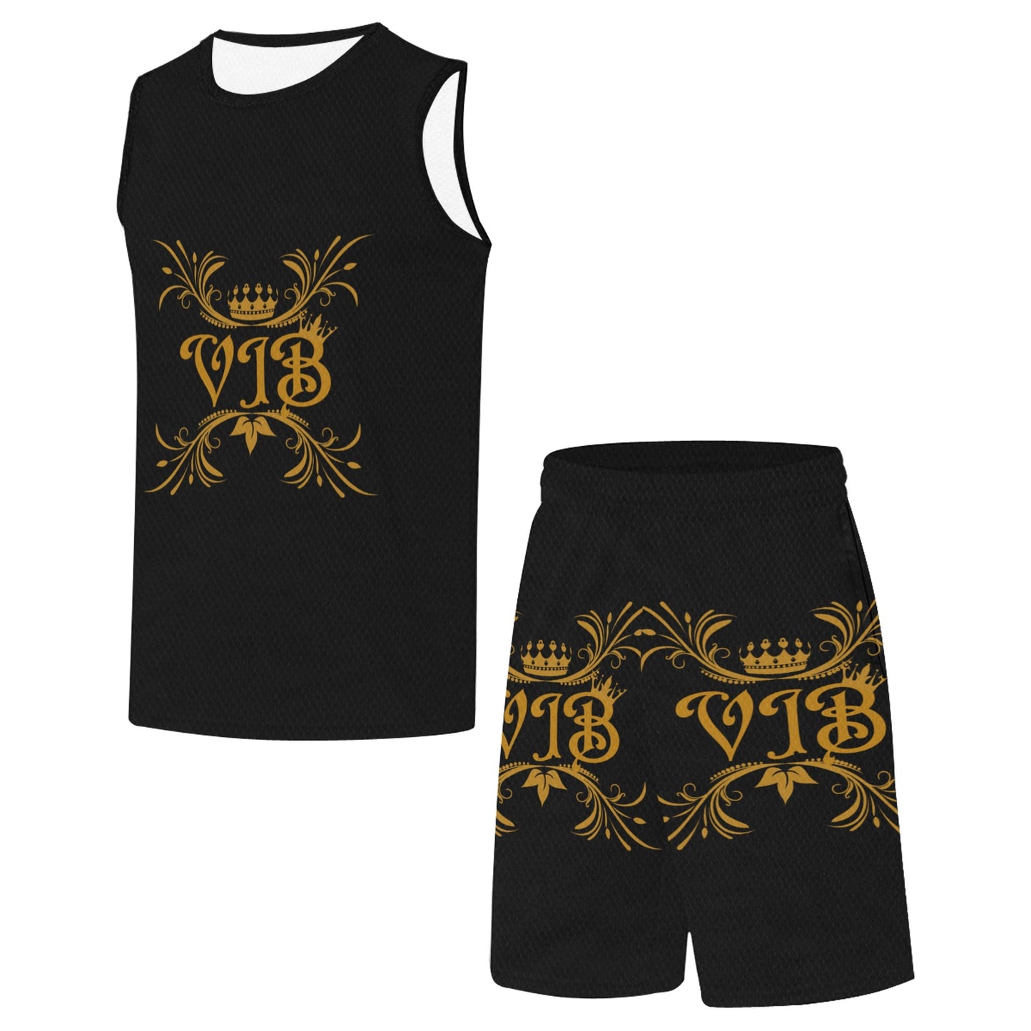 VIB MENS AO BASKETBALL SET BLK Basketball Uniform with Pocket