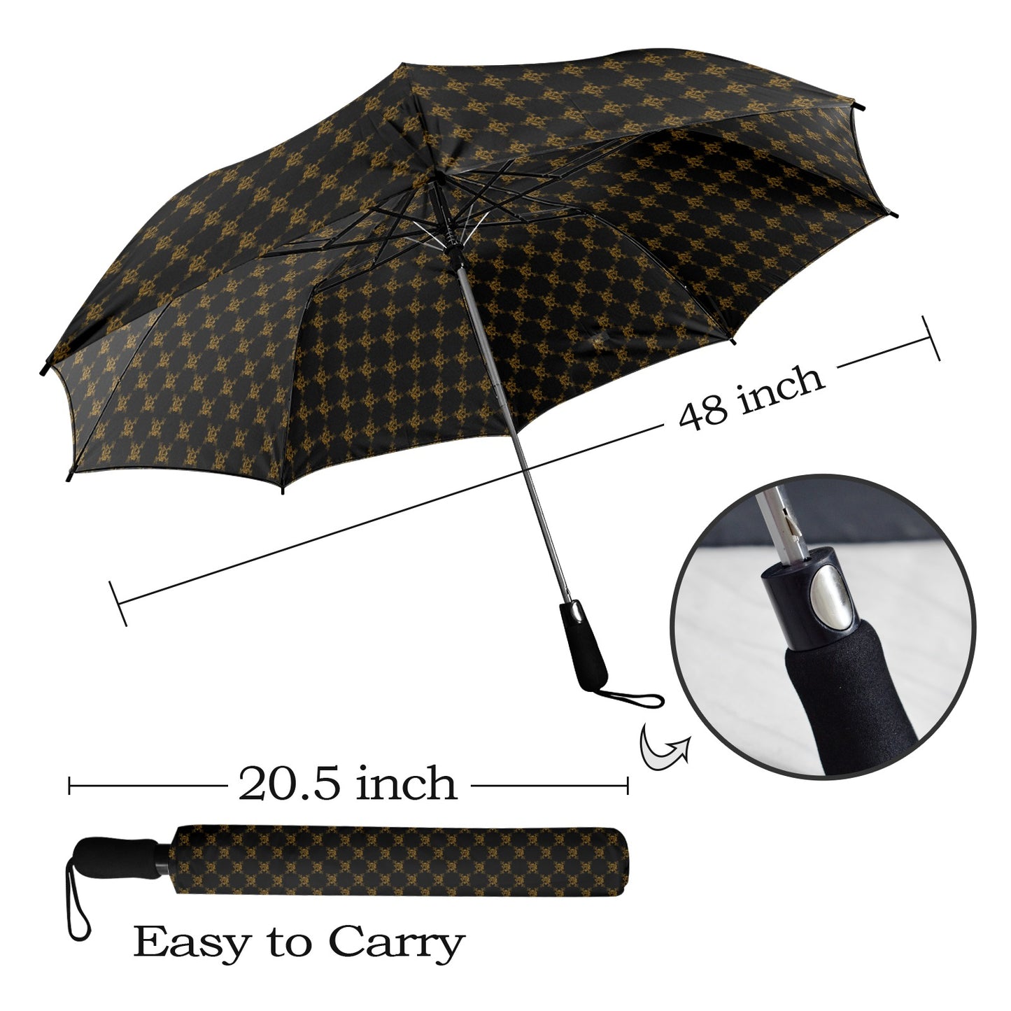 VIB UMBRELLA Semi-Automatic Foldable Umbrella (Model U12)