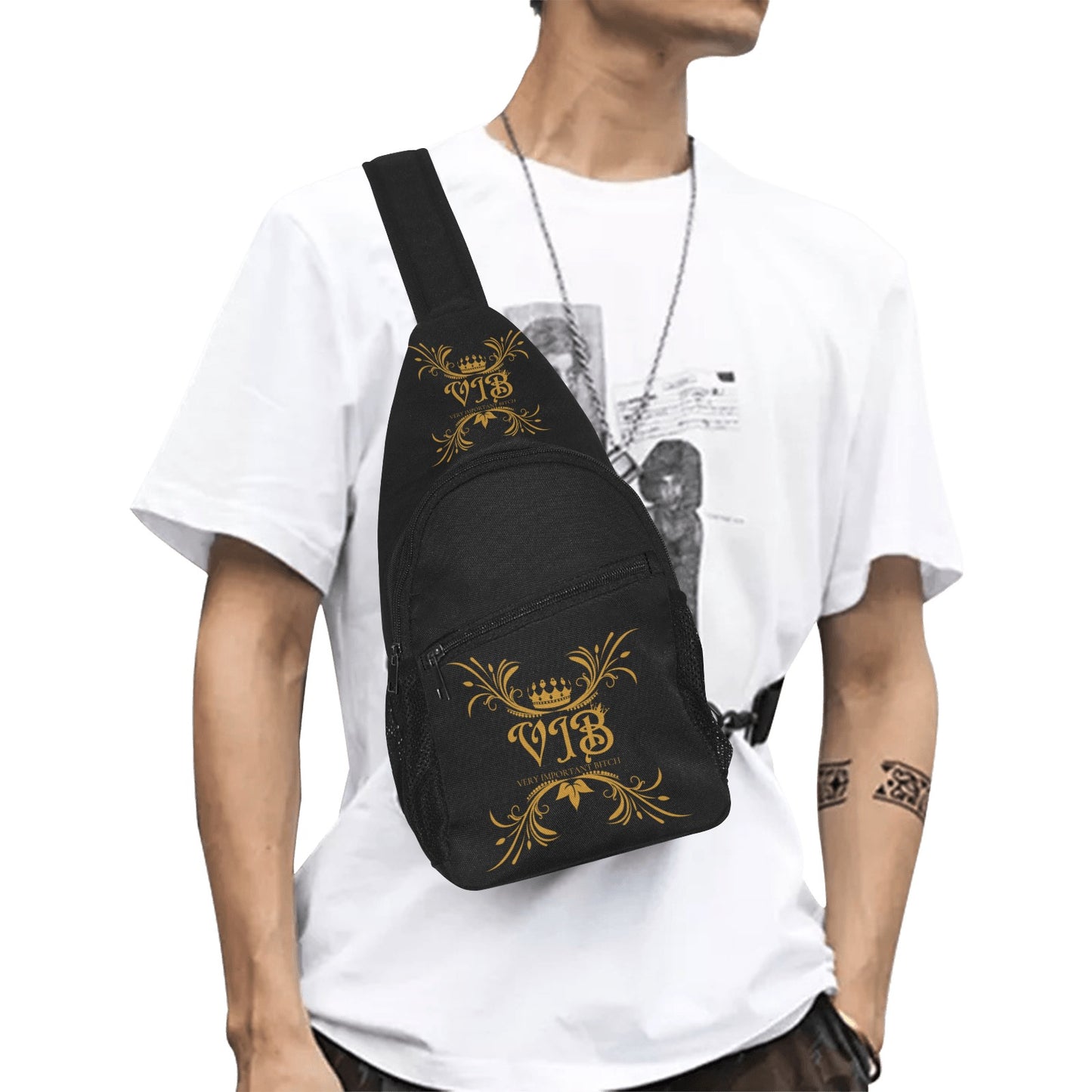 VIB-002 All Over Print Chest Bag (Model 1719)