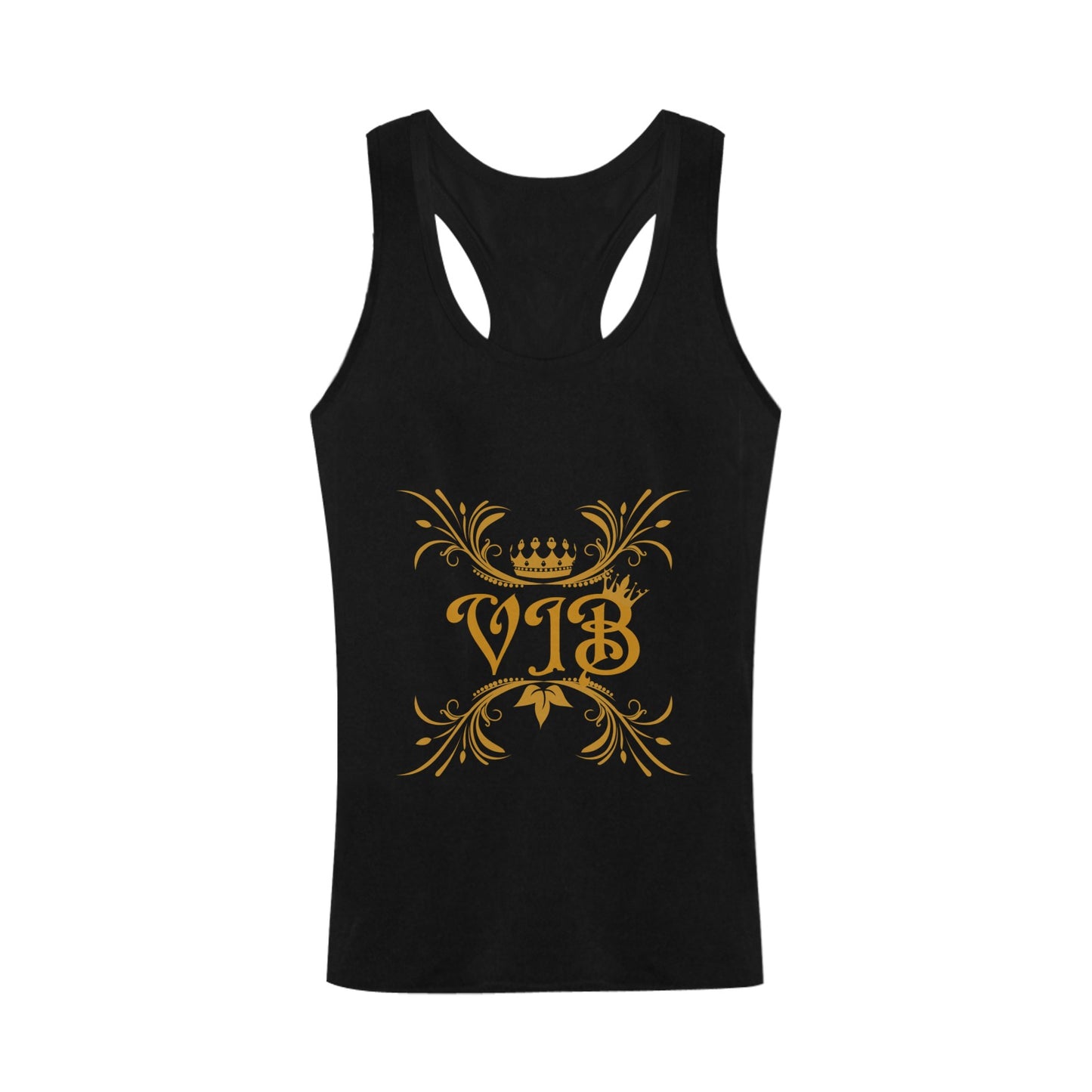 VIB MENS I-TANK TOP BLACK Men's I-shaped Tank Top (Model T32)