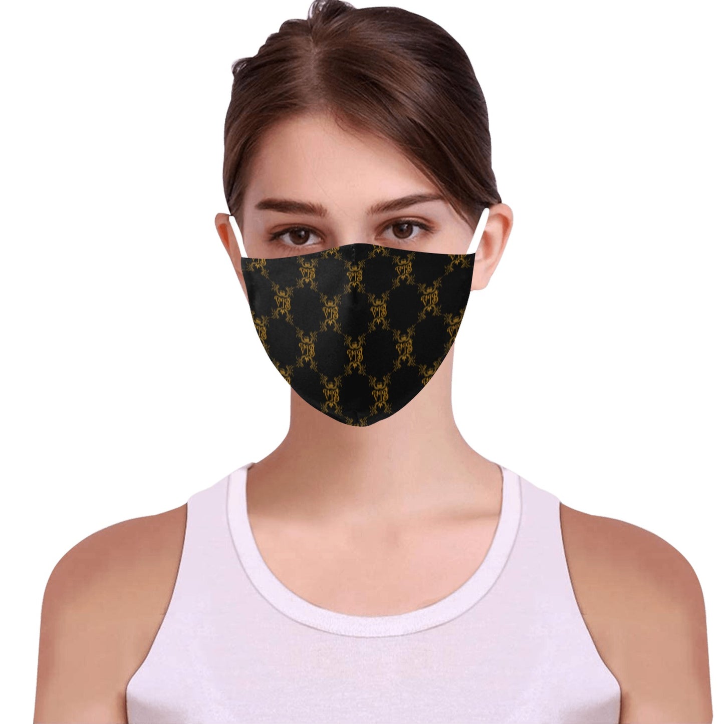 VIB 3D MOUTH MASK DRAWSTRING 3 PACK 3D Mouth Mask with Drawstring (Pack of 3) (Model M04)