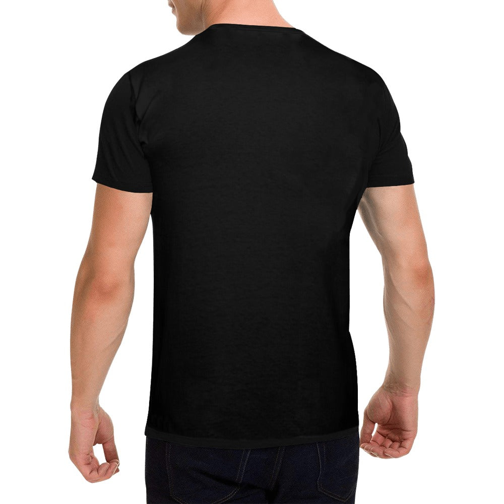 VIB MENS SHIRT BLACK Men's T-Shirt in USA Size (Front Printing Only)